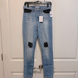 GOOD AMERICAN Good Legs Fishnet Jeans Size 6/28 NWT So soft and stretchy!